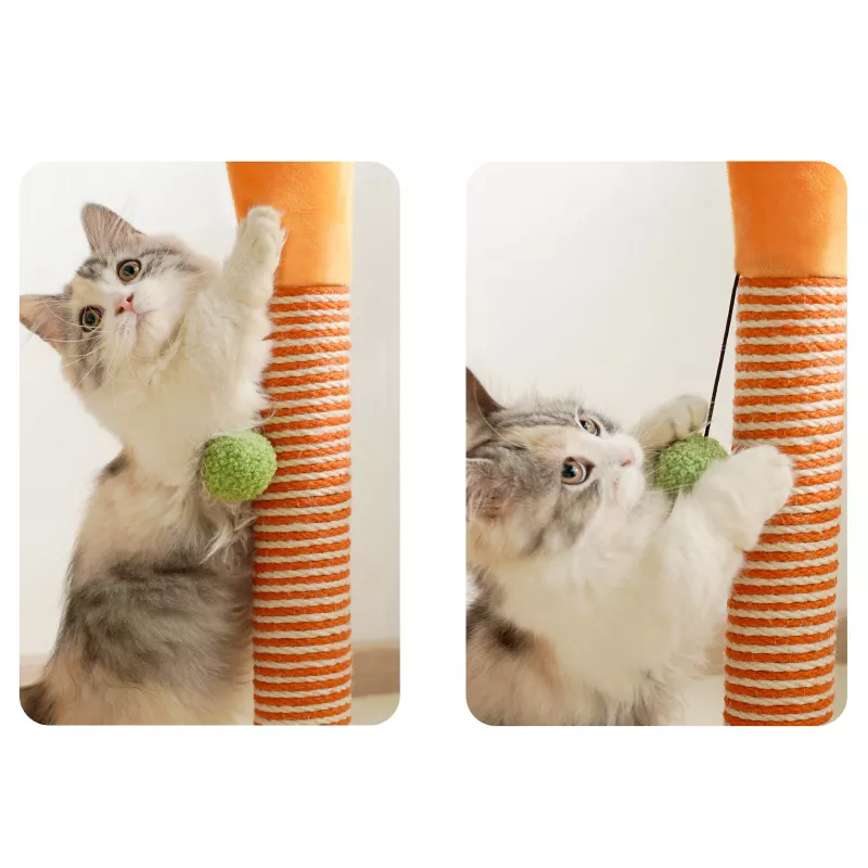 Carrot-Shaped Cat Scratcher and Climbing Frame - Image 5
