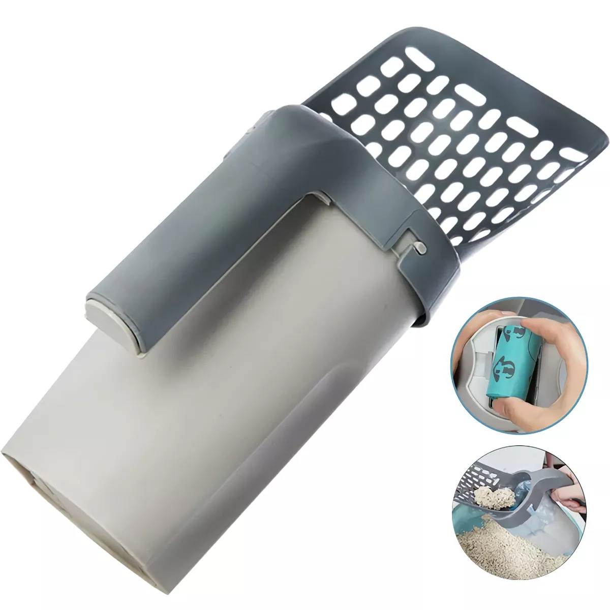 Self-Cleaning Cat Litter Scoop with Waste Bin – Easy & Mess-Free Cleaning - Image 6