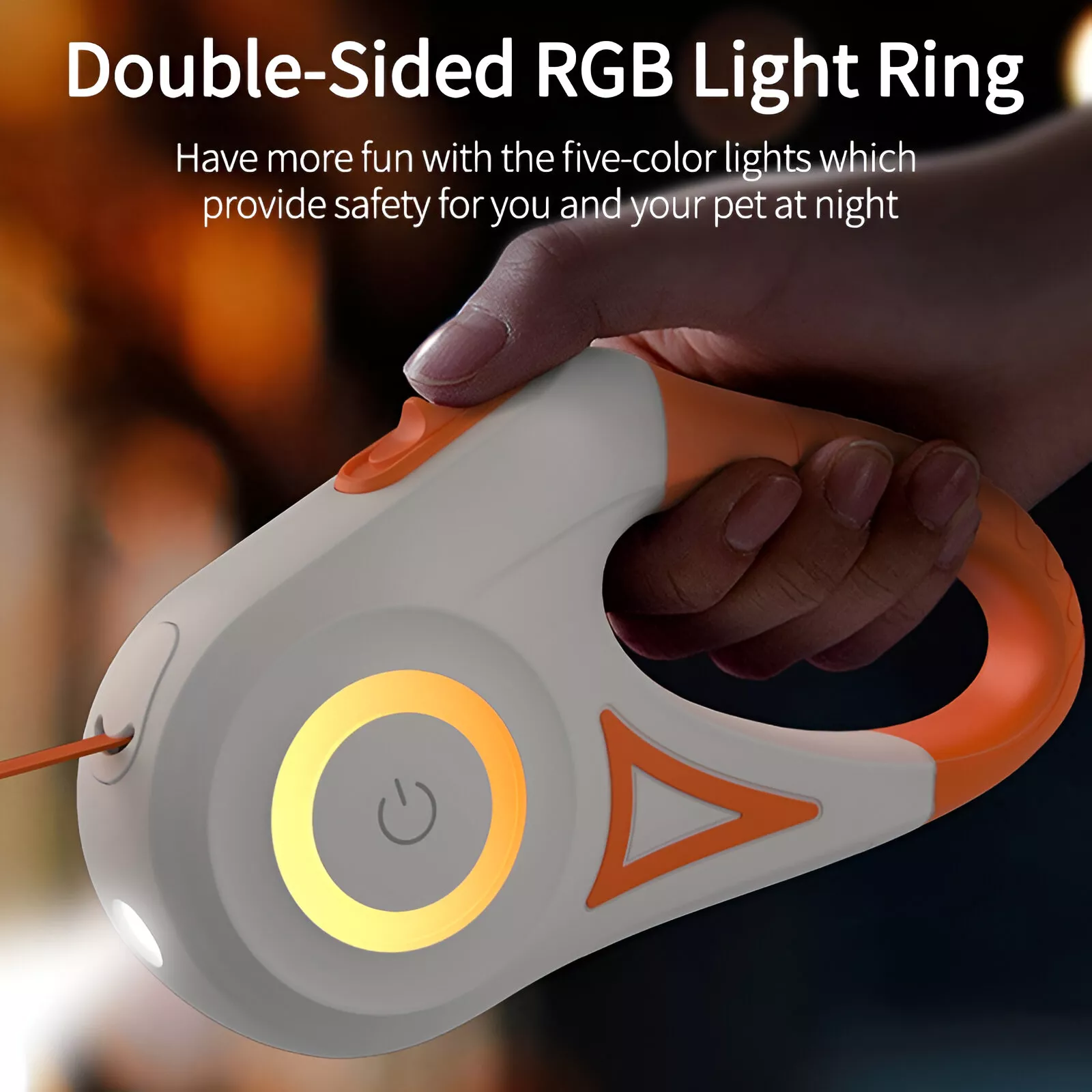 LED Retractable Dog Leash with Luminous Light & Tangle-Free Design - Image 2