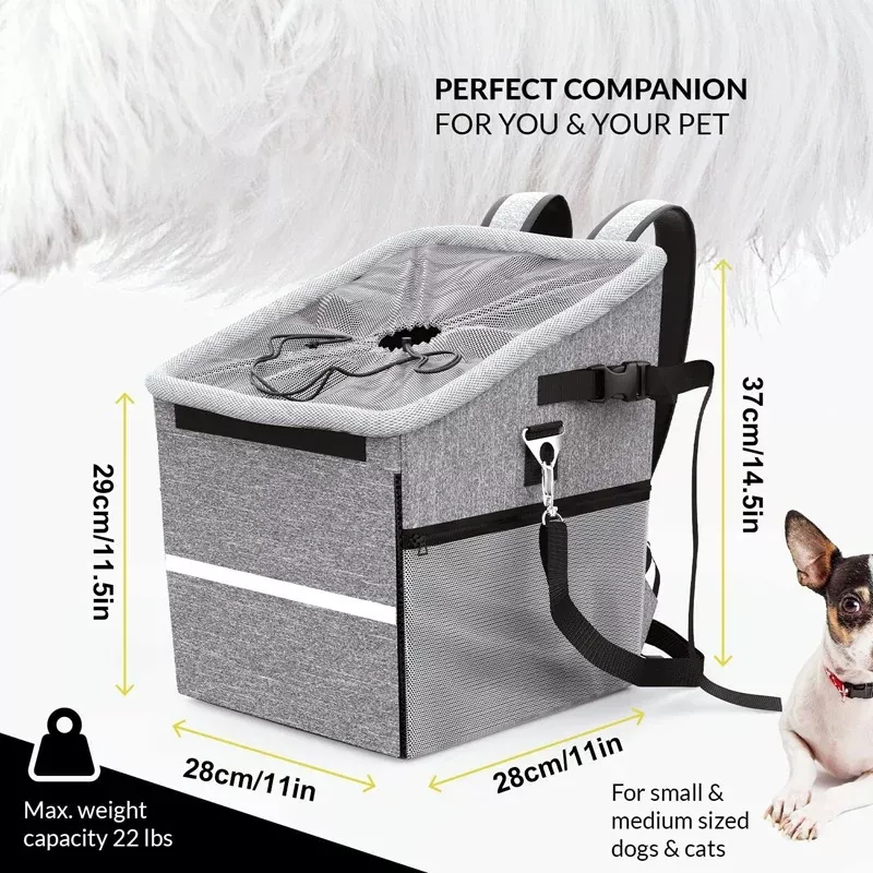 Breathable Padded Bike Dog Carrier - Image 6