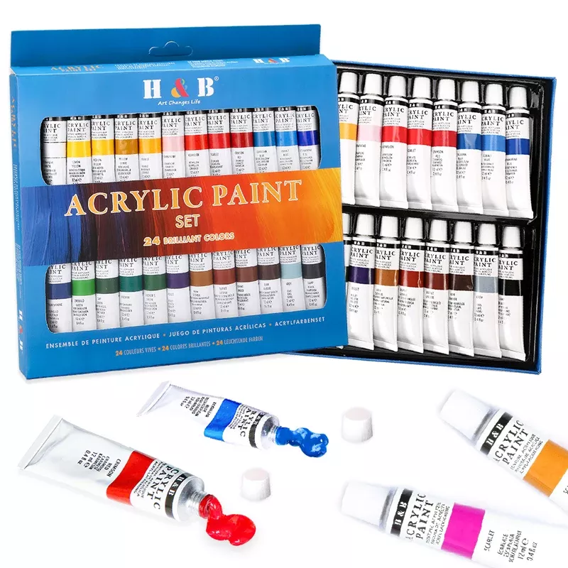 24-Color Acrylic Paint Set - Image 4