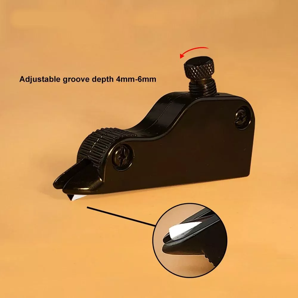 Adjustable V-Gouge Leather Crafting Tool for Cutting Folds and Corners - Image 4