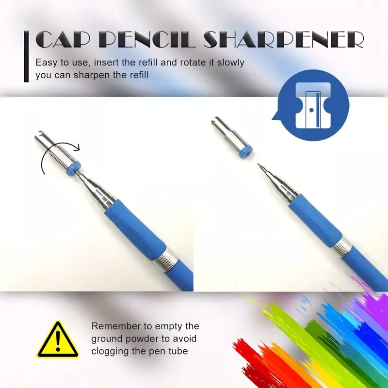 2.0mm Mechanical Pencil Set with Black Lead Refills - Image 4