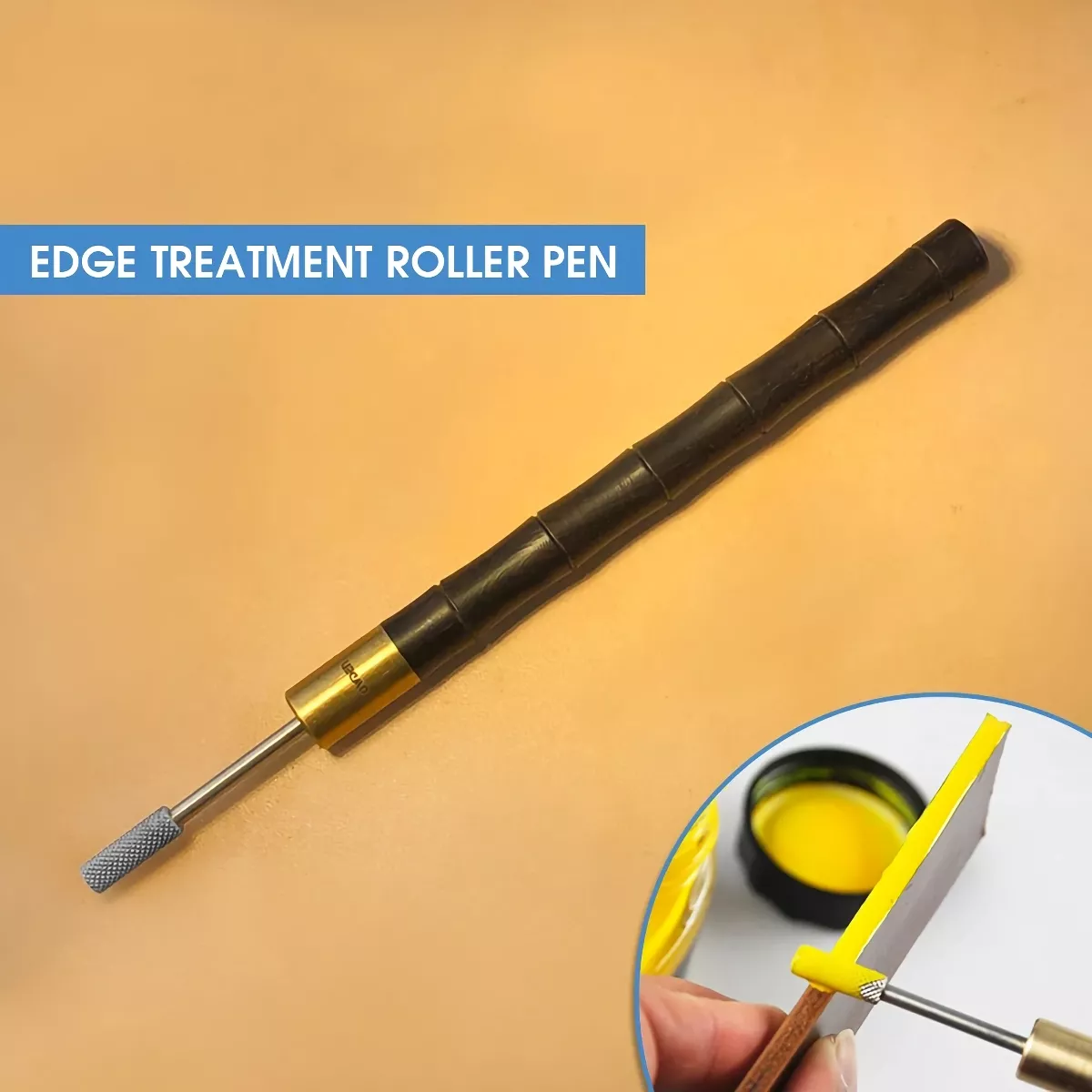 Colorful Leather Edge Roller Dye Pen for Crafting - Image 2