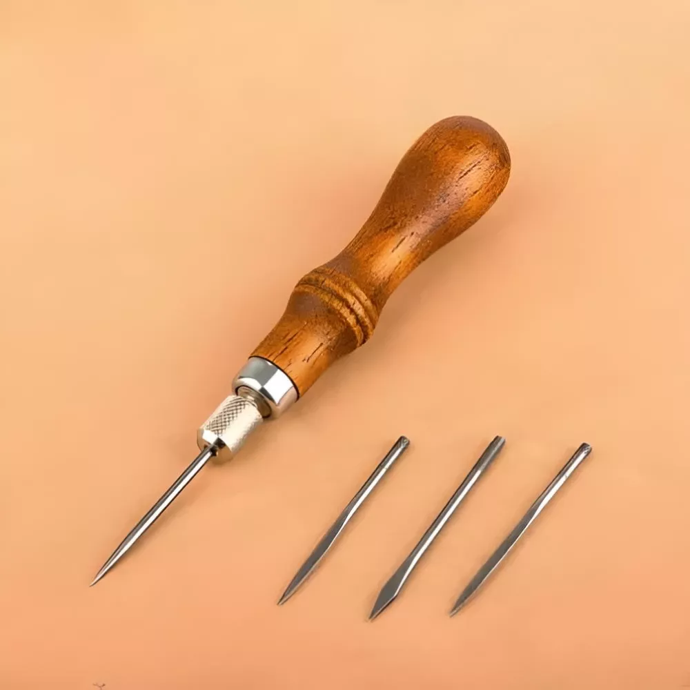 Leather Awl Tool Set for DIY Sewing and Stitching - Image 3