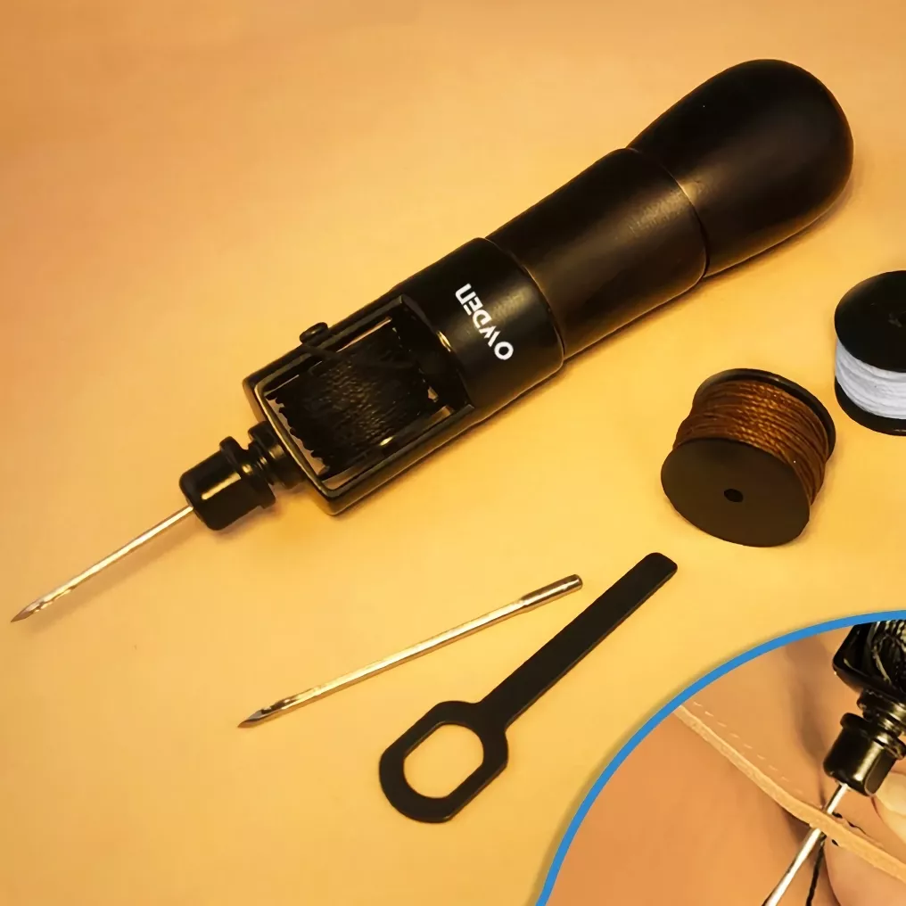 Leather Sewing Awl Tool Kit with Thread and Needle