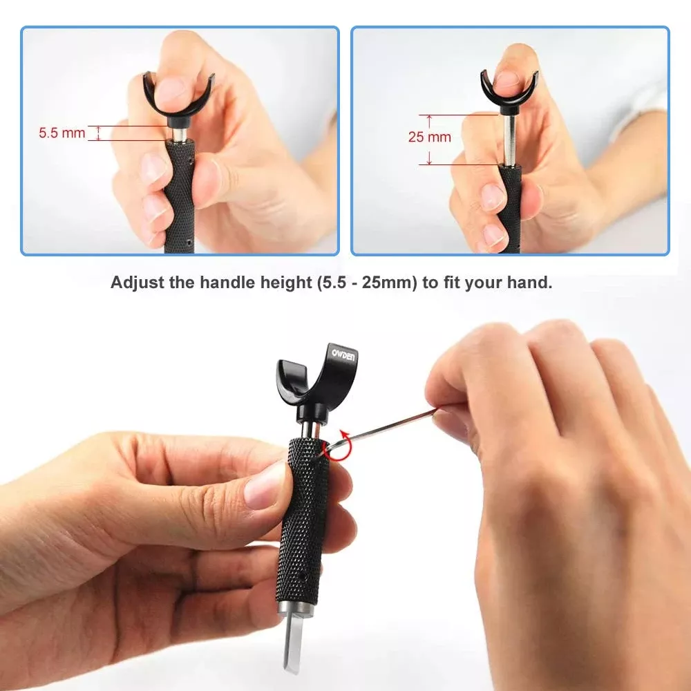 Adjustable Leather Swivel Knife Set with 2 Blades for Precision and General Leather Carving - Image 4