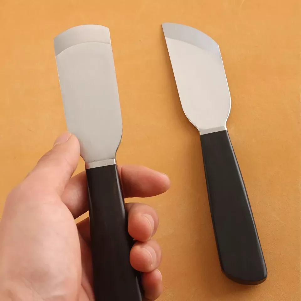 Ebony Leather Thinning Knife - High-Speed Steel Cutting Tool - Image 2
