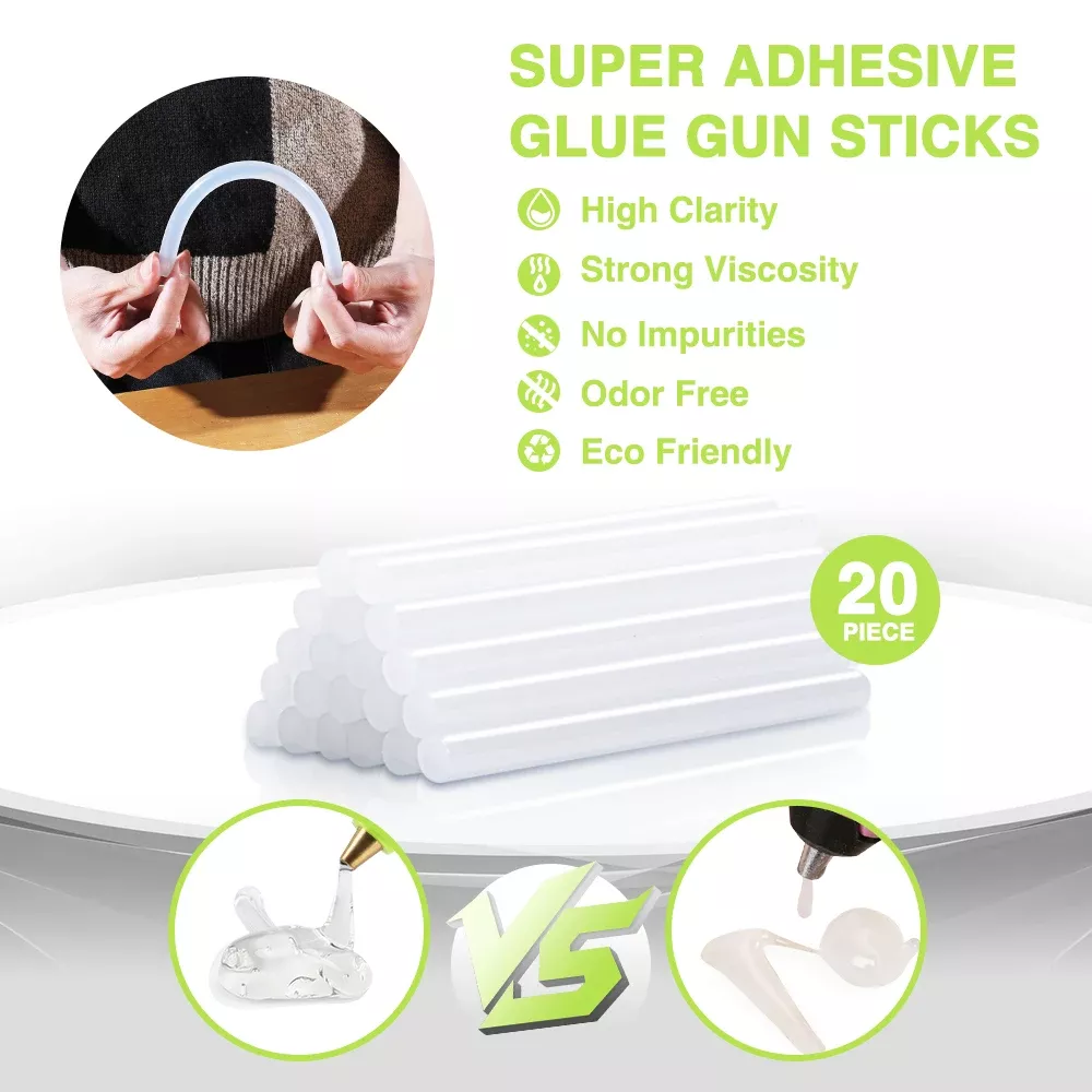 60W Hot Melt Glue Gun with 20 Premium Glue Sticks - Image 7