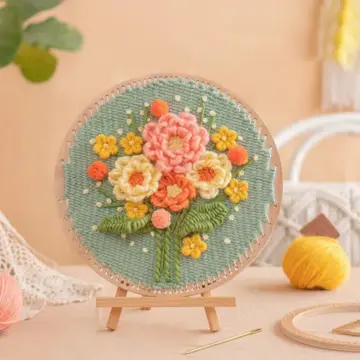Circle Flower Weaving Loom Wall Art Kit