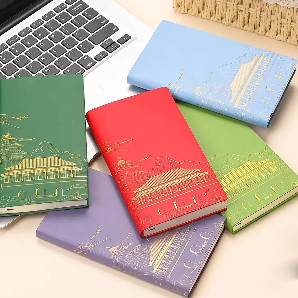 A6 PU Cover Diary Notebook - 96 Sheets for Art and Planning - Image 3