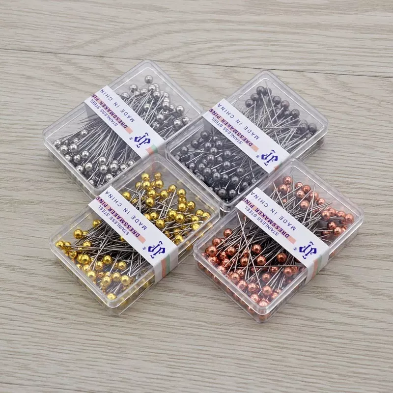 100pcs 38mm Stainless Steel Sewing Needles for DIY Crafts & Knitting