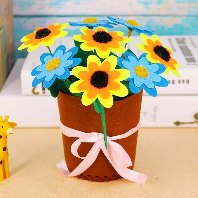 Kids DIY Flower Pot Craft Toy