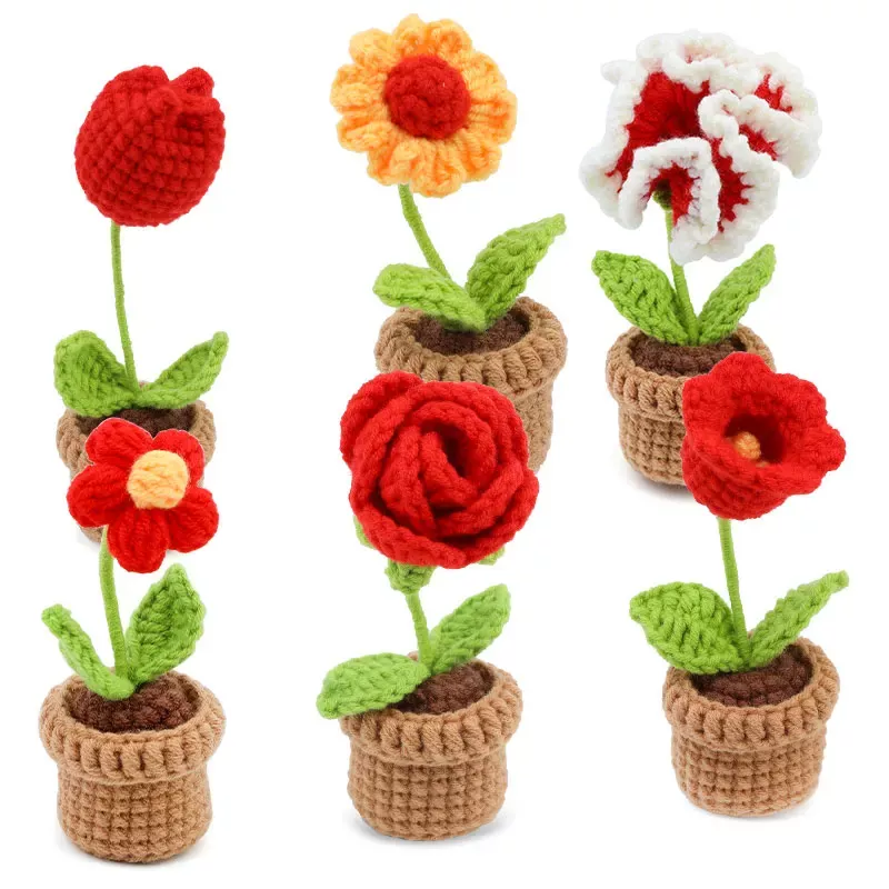 6-Piece Crochet Flower Kit for Beginners with Video Tutorial - Image 5