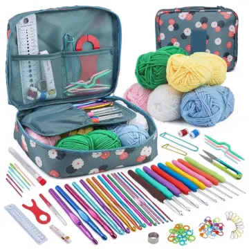 Complete Knitting and Crochet Hook Set with Accessories