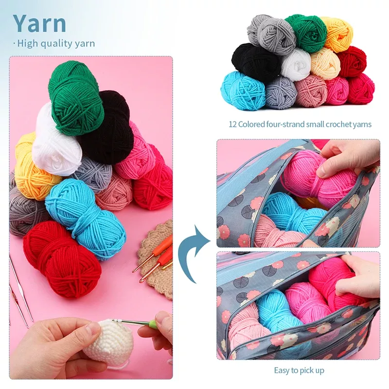 Complete Knitting and Crochet Hook Set with Accessories - Image 5