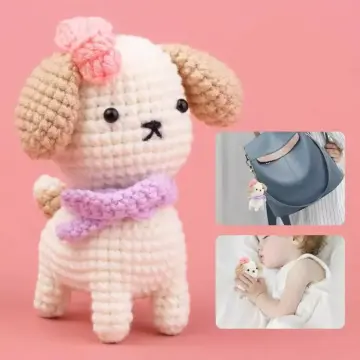 Beginner's Crochet Animal Kit - Create Your Own Dog