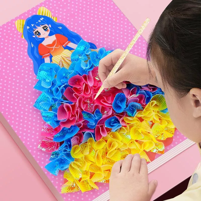 Puzzle Poke Painting Craft Set for Kids – DIY Princess & Animal Art Fun