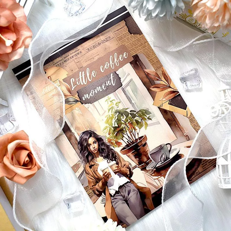 Retro Literary Court Style DIY Sticker Book