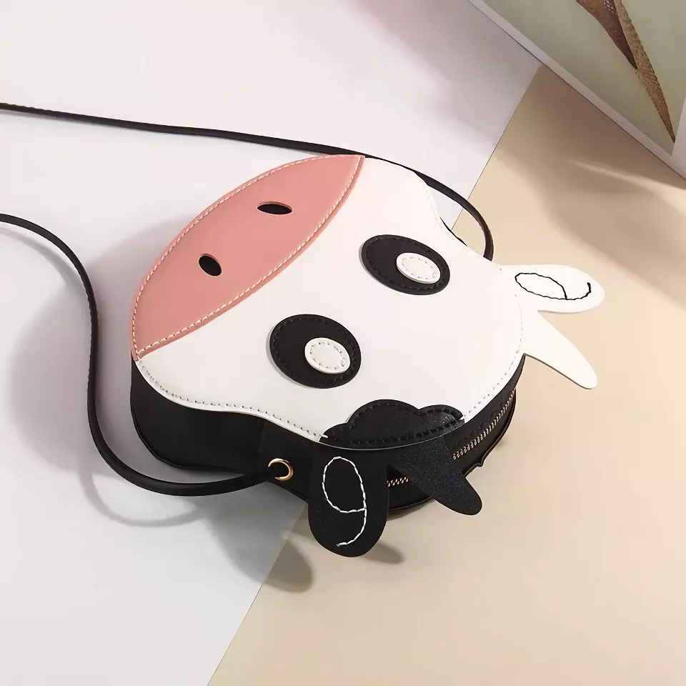 Cute Cow Shape Bag Making Kit - DIY Leather Accessories Package - Image 3
