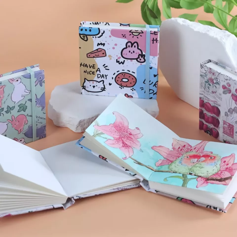 Portable Watercolor Sketchbook - 10cm Cotton Pulp Drawing Paper