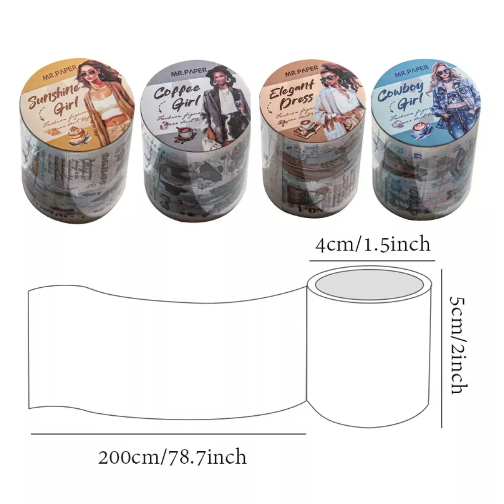 Fashion Figure Decorative Tape - Image 7