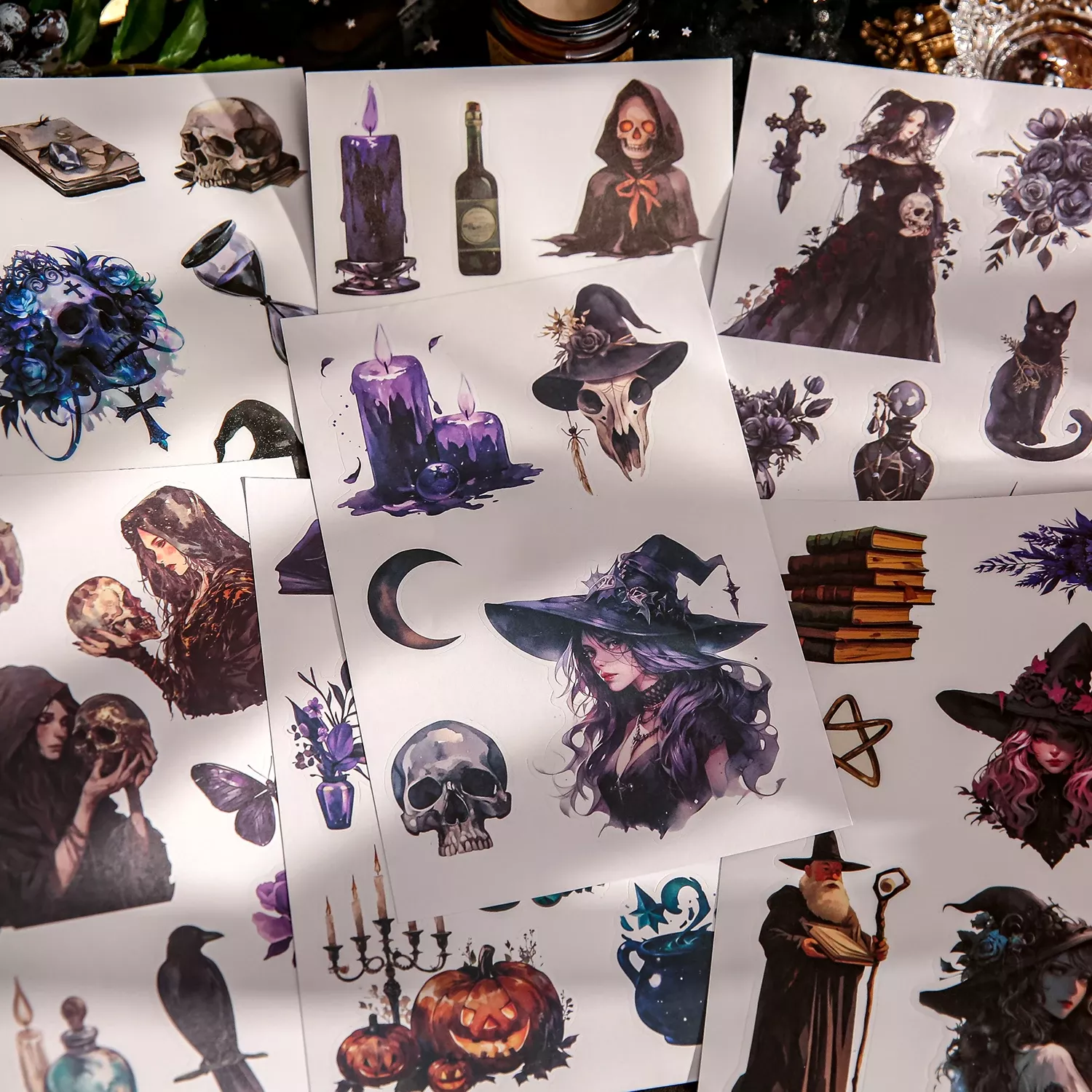 Witch and Dragon Themed Sticker Book for Creative DIY Projects - Image 3