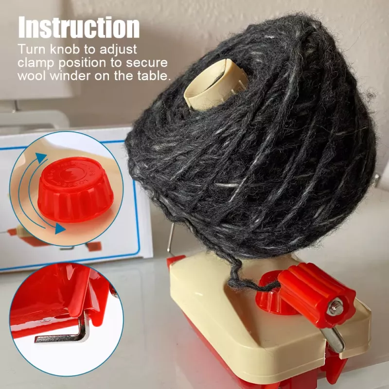 Manual Handheld Wool Winder for DIY Sewing Projects - Image 3