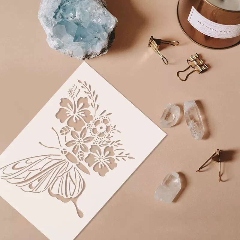 Butterfly DIY Graffiti Stencil for Creative Painting