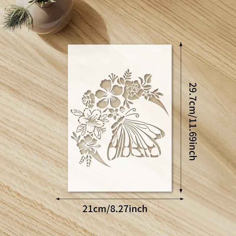 Butterfly Flower Moon DIY Template for Creative Painting - Image 6