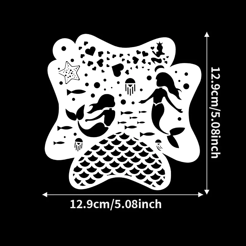 22pcs Painted Hollow Templates for Creative Facial Art and Makeup - Image 7