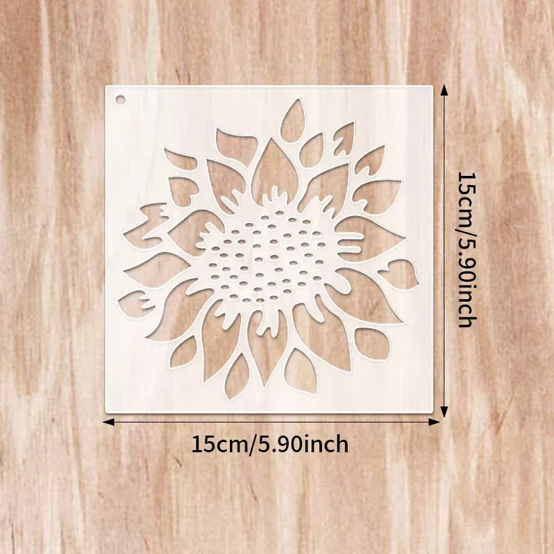 30pcs Sunflower Hollow Templates for Creative DIY Painting - Image 5