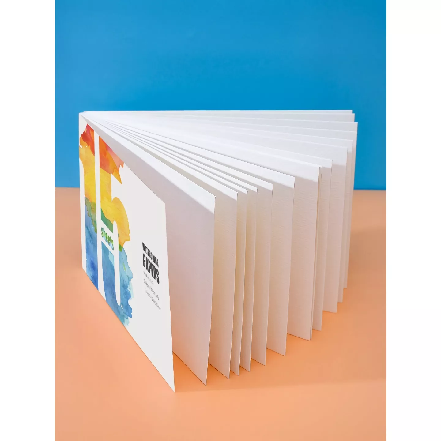 15 Sheets Watercolor Paper Pad - 300g Blank Sketchbook for Artists - Image 2