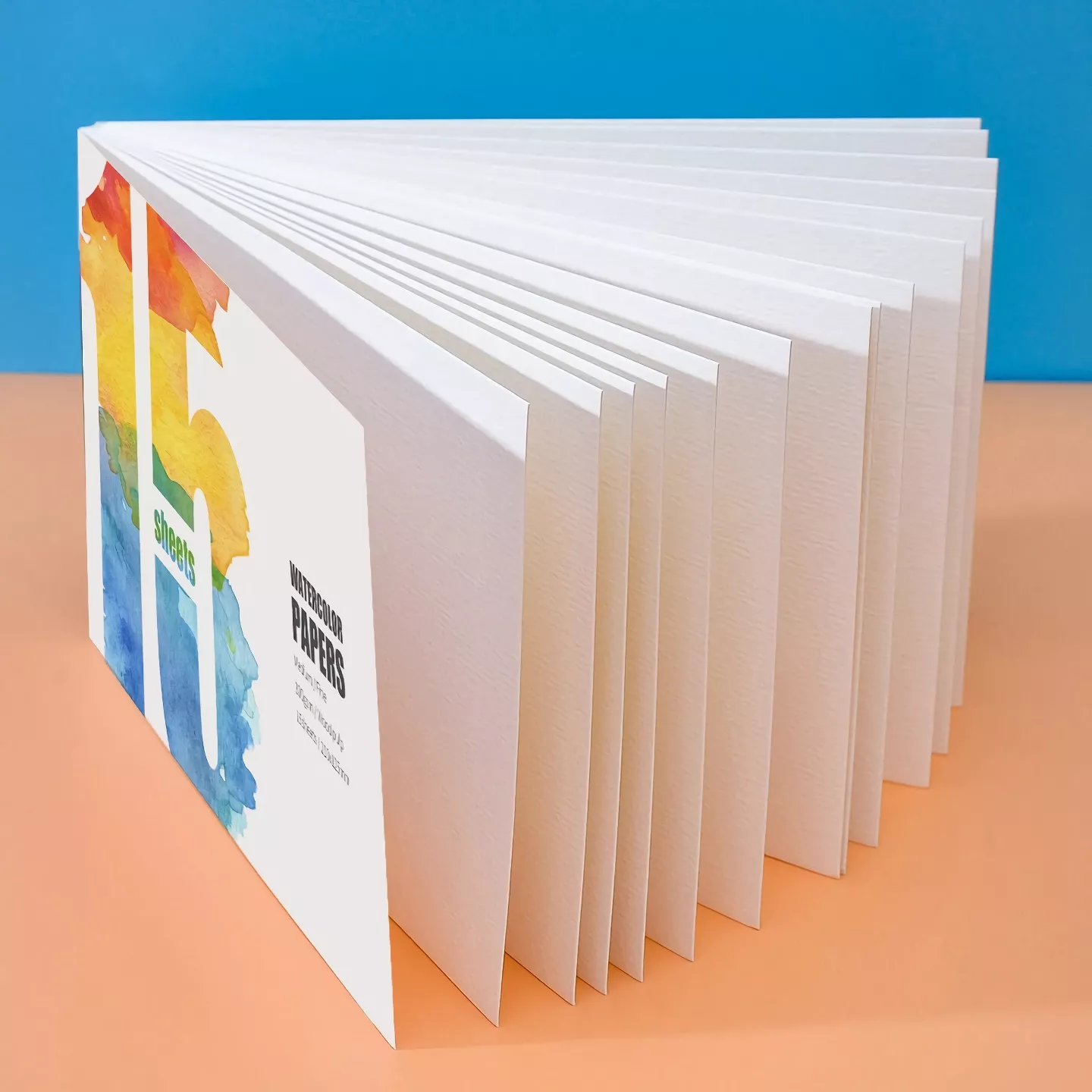 15 Sheets Watercolor Paper Pad - 300g Blank Sketchbook for Artists