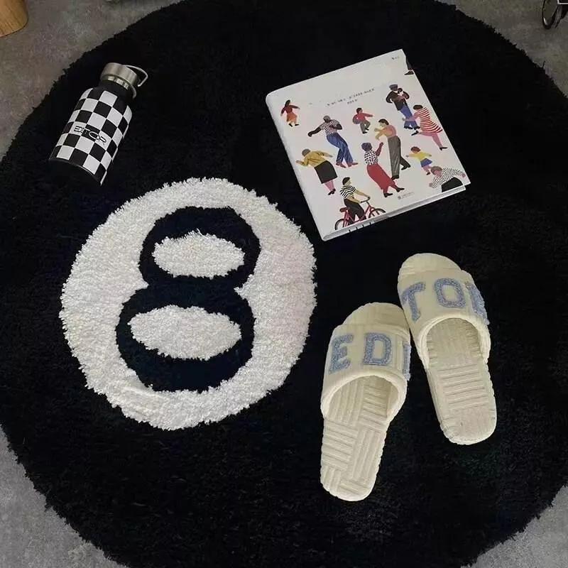 Soft Plush 8-Ball Billiards Rug - Image 3