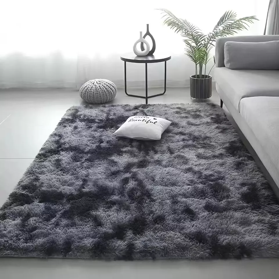 Luxurious Silk Wool Plush Rug - 40x60CM - Image 3
