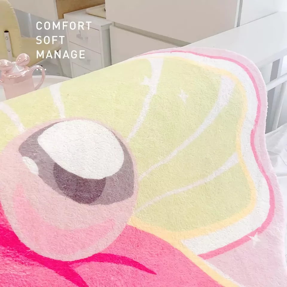 Soft Pink Shell Carpet for Bedroom and Bathroom - Image 6