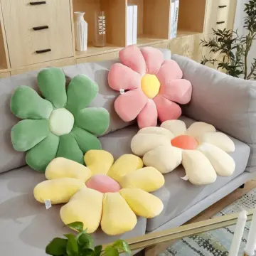 Daisy Seat Cushion Colorful Flowers Pillow Sunflower Pillow Sofa Cushion Office Flower Mat Plush Toy Thanksgiving Christmas Gift
