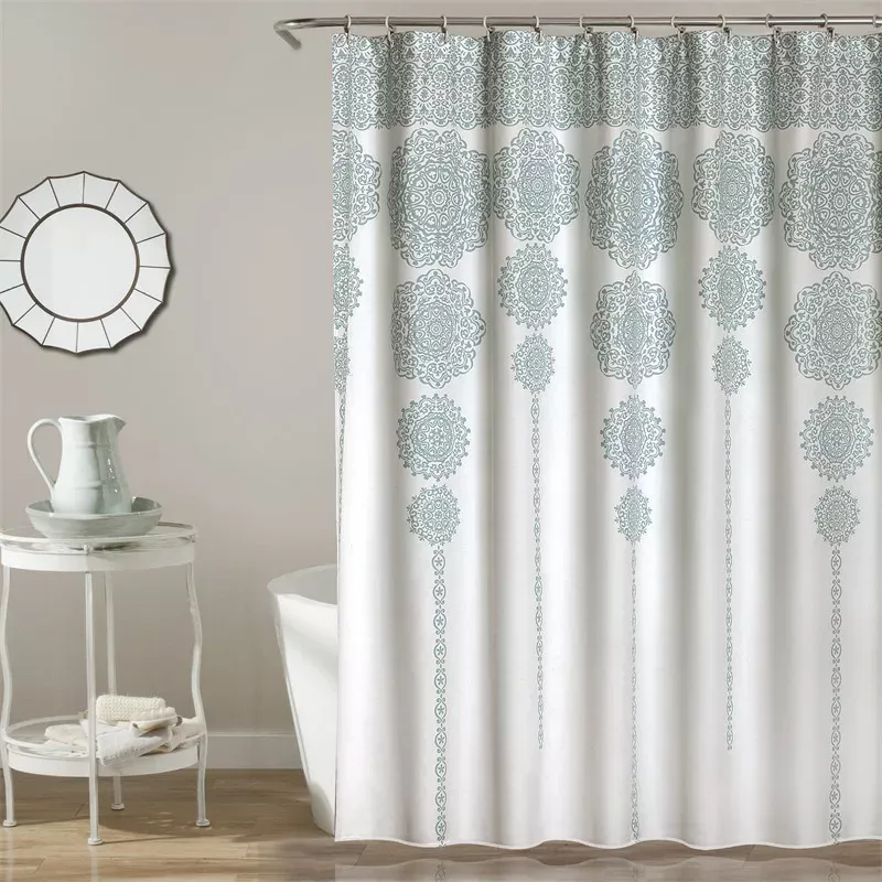 Boho Mandala Floral Shower Curtain Liner - Image 6