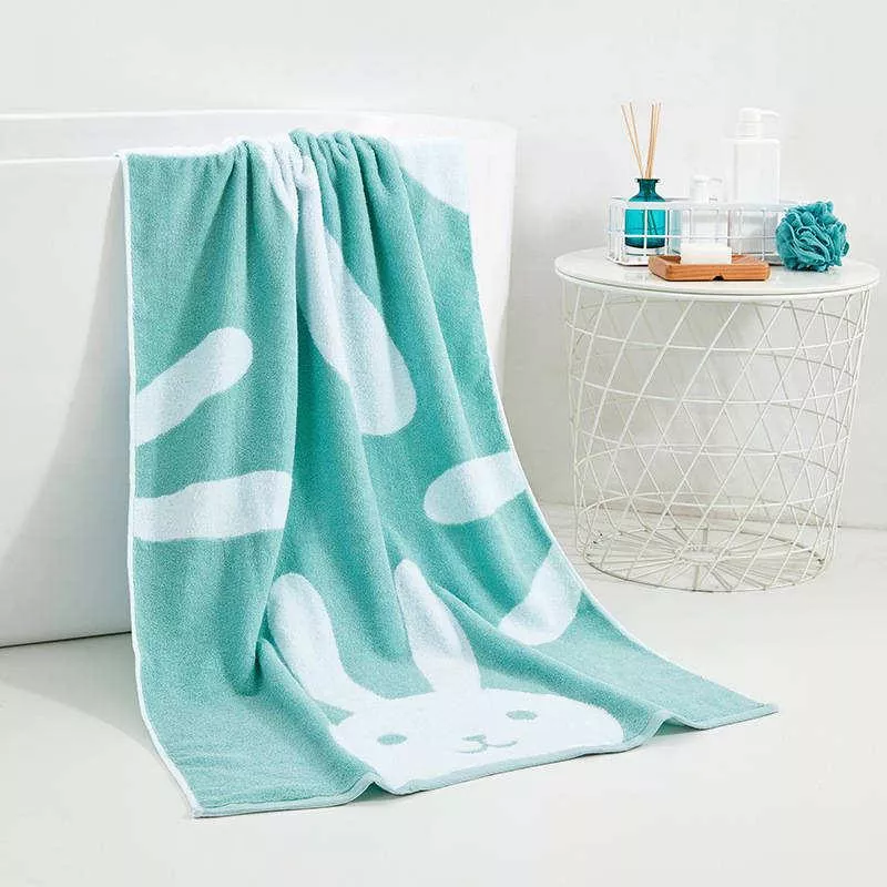 Cotton Cartoon Bath Towel for Adults & Kids