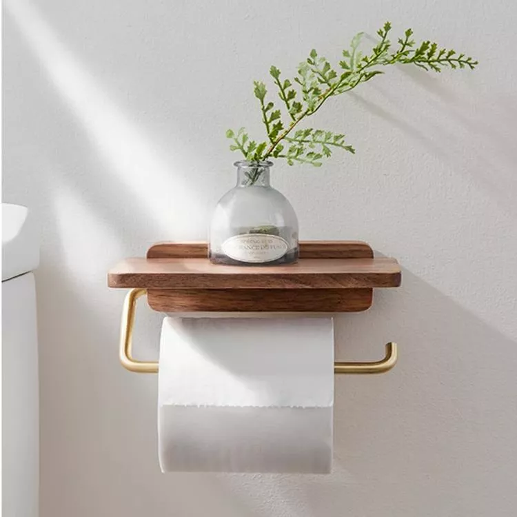 Black Walnut Tissue Holder