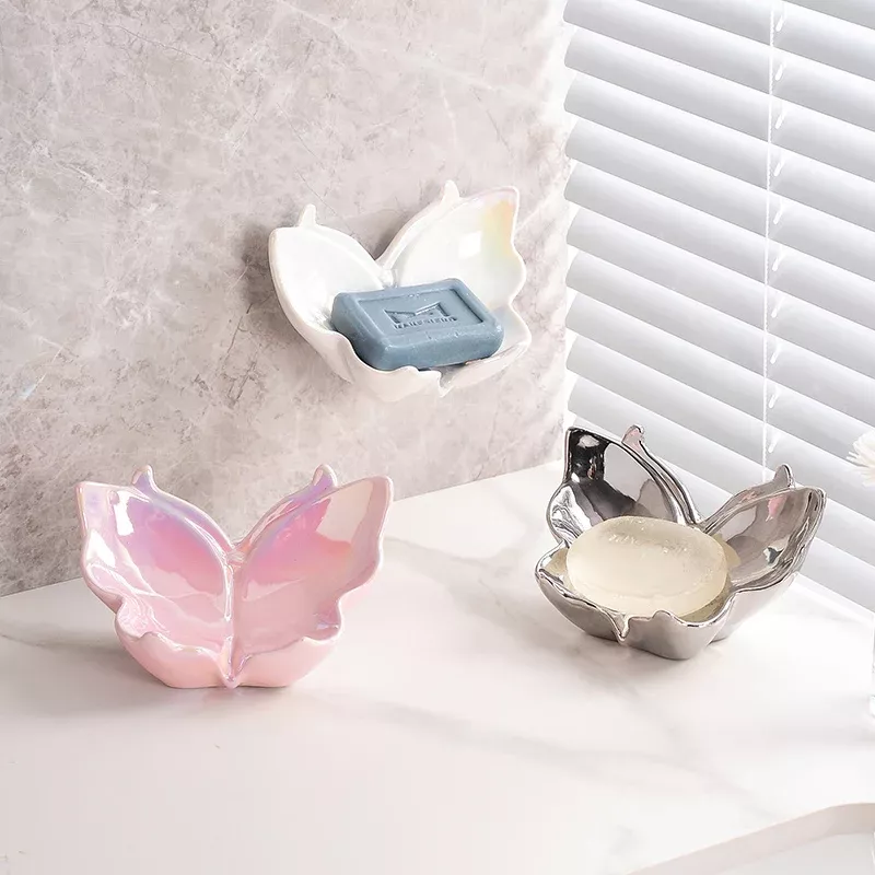 Elegant Ceramic Butterfly Soap Dish - Image 3