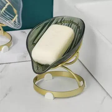 Elegant Leaf-Shaped Soap Dish Holder
