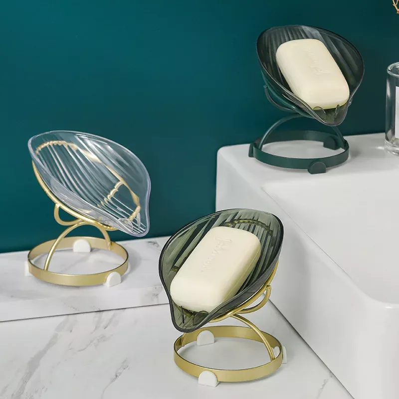 Elegant Leaf-Shaped Soap Dish Holder - Image 5