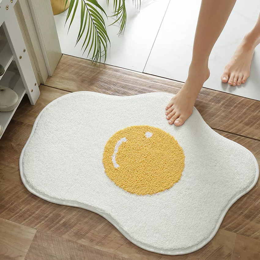Cartoon Egg-Shaped Non-Slip Absorbent Floor Mat - Image 4