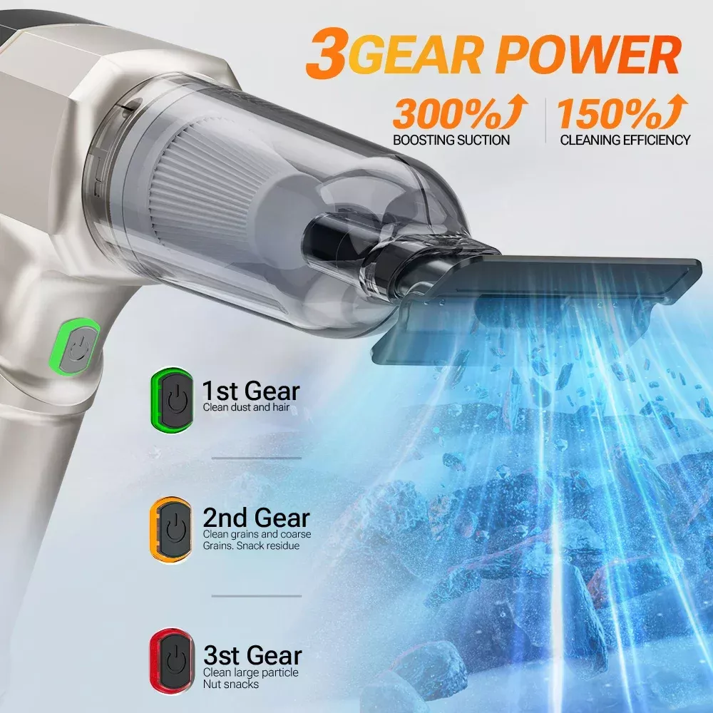 Portable Cordless Car Vacuum Cleaner with Strong Suction - Image 4
