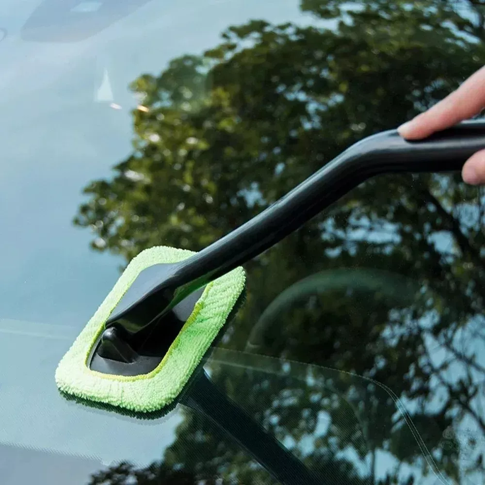 Car Windshield Cleaning Brush Kit with Long Handle & Window Wiper for Glass Defogging - Image 3