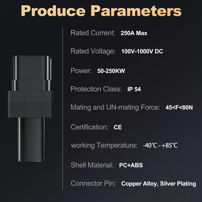 CCS2 to Tesla EV Charging Adapter, 250A Rapid Charging Converter - Image 6