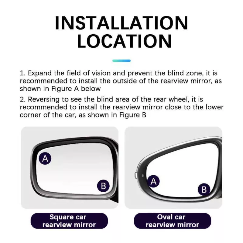 360 Degree Adjustable Car Blind Spot Mirror - Image 4