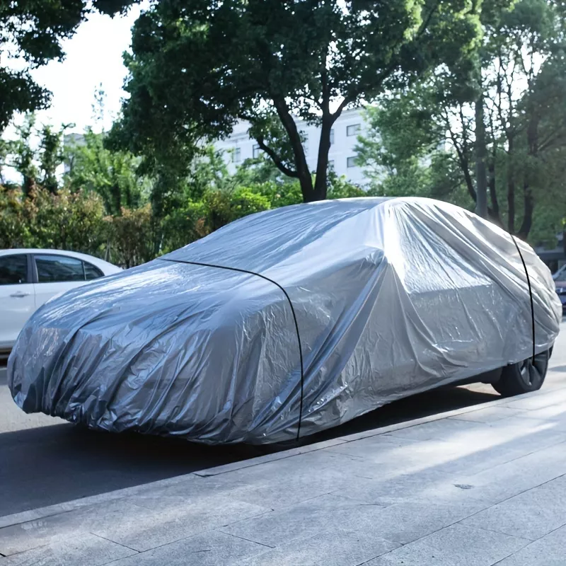 Universal Waterproof & Dustproof All-Season Full Car Cover with UV Protection - Image 2